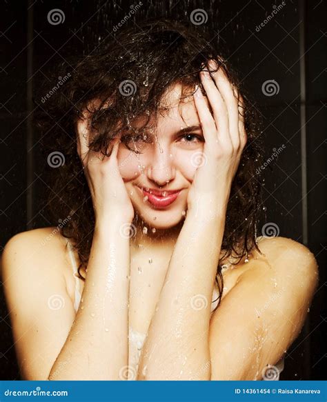 Girl Taking A Shower Stock Images Image 14361454
