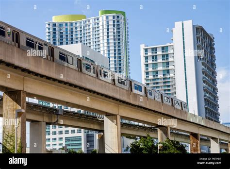 Miami Florida,Brickell Area,Metrorail,buildings,city skyline,high rise