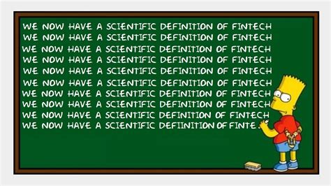 When i say to people outside my industry (and especially outside the startup world) that i. A Scientific Definition of Fintech - Banking, Financial ...