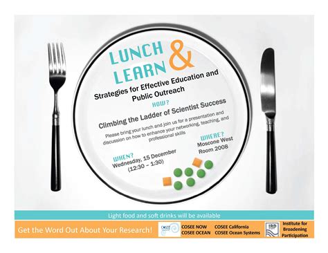 Lunch And Learn Flyer Lunch Learn Marketing Printable Invitation