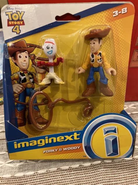 New Imaginext Disney Pixar Toy Story 4 Woody And Forky Figure Pack Fisher