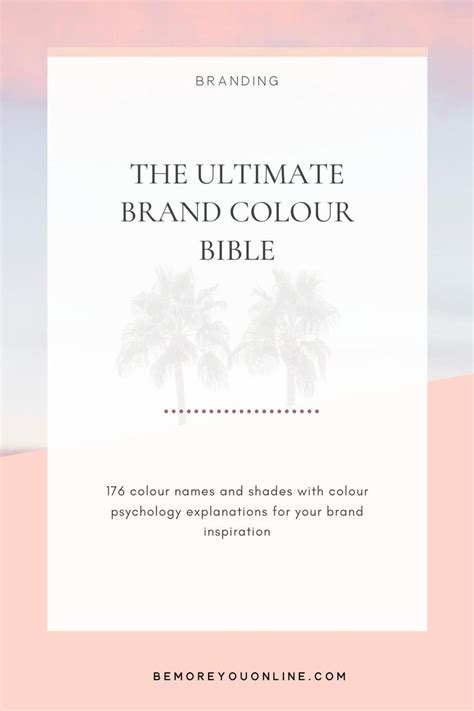 The Ultimate Brand Colour Bible Be More You Branddesign
