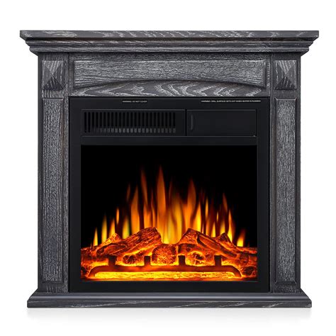 Antarctic Star Electric Fireplace Mantel Wooden Surround Firebox Fre