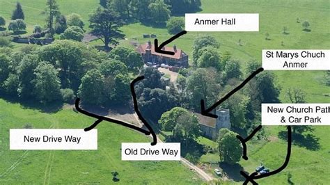 The New Layout Of The Property At Anmer Hall On The Sandringham Estate