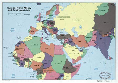 Map Of Europe And East Asia World Map