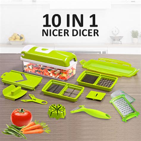 He House 10 In 1 Nicer Dicer Plus Multi Chopper Vegetable Cutter Fruit