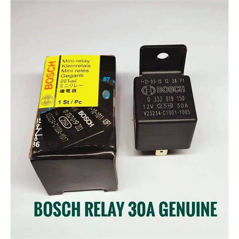 Bosch Relay 12v 5 Pin 30a Genuine Shopee Philippines