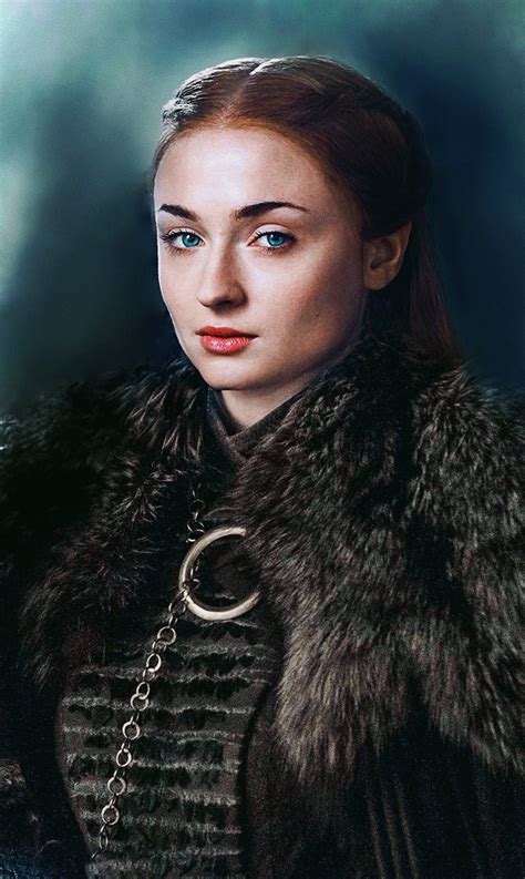 Sophie Turner Aka Sansa Stark Lady Of Winterfell Game Of Thrones Final