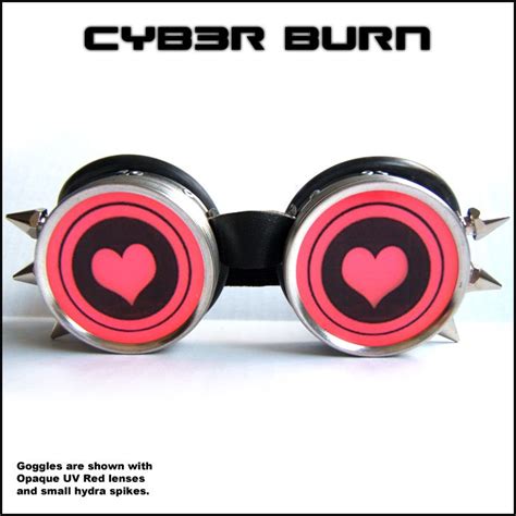 Heart Cyber Goggles Goggles Steampunk Goggles Rave Gear