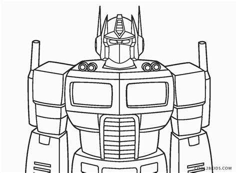 Dibujos De Transformers Para Colorear Páginas Para Imprimir Gratis