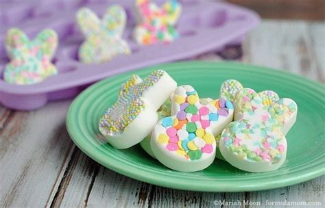 White Chocolate Easter Bunny Candy Easter • The Simple Parent