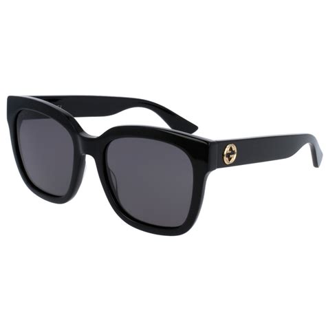 gucci gg0034s 001 black sunglasses woman
