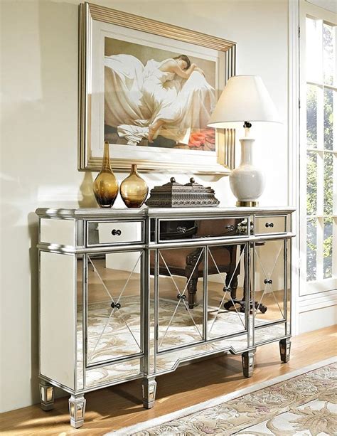 Extra Long Media Cabinet 2021 In 2020 Mirrored Console Cabinet
