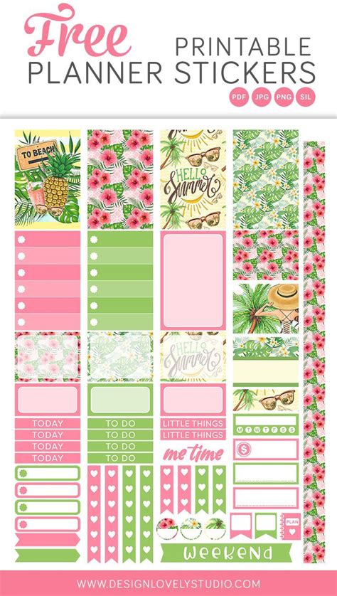 Free Printables Planner Stickers
