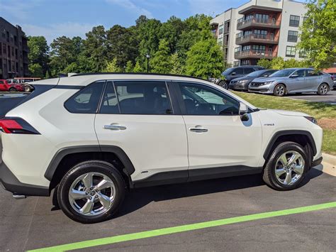 2021 Toyota Rav4 Hybrid Limited In Blizzard Pearl Took 4 Months Of