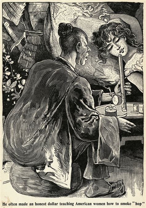 American Woman Smoking In An Opium Den Posters And Prints By Corbis