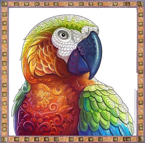 Briefumschlag basteln briefumschlag vorlage zum ausdrucken hübsch. Papagei Mandala ausmalbilder zum ausdrucken-Parrot mandala coloring page free printable | Free ...