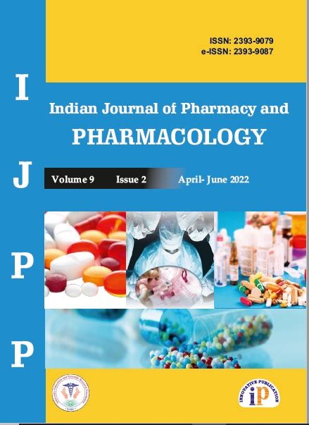 Ijpp Indian J Pharm Pharmacol