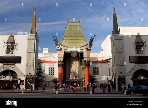 Famous Cinema Graumans Chinese Theatre In Hollywood Los Angeles