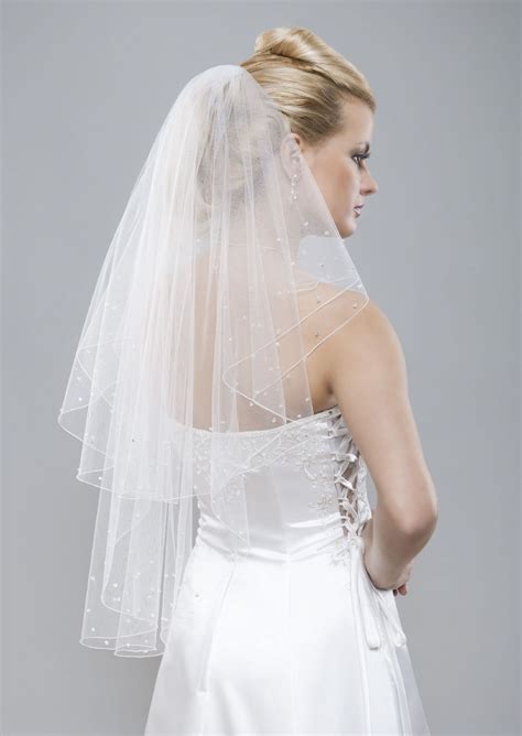 Bridal Veils With Crystals Swarovski Crystal Bridal Veil Elbow