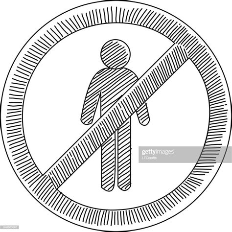 No Entry Sign Drawing High Res Vector Graphic Getty Images
