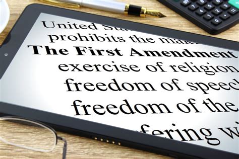 The First Amendment Free Of Charge Creative Commons Tablet Dictionary