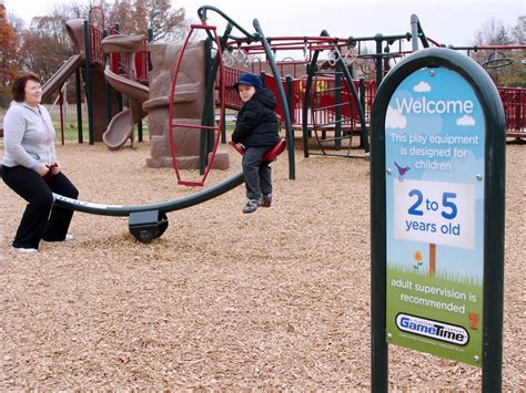 Parma Recently Installed New Playground Equipment In Veterans Memorial
