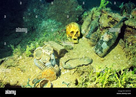Kiyosumi Maru Ship Wreck With Human Remains And Assorted Artifacts