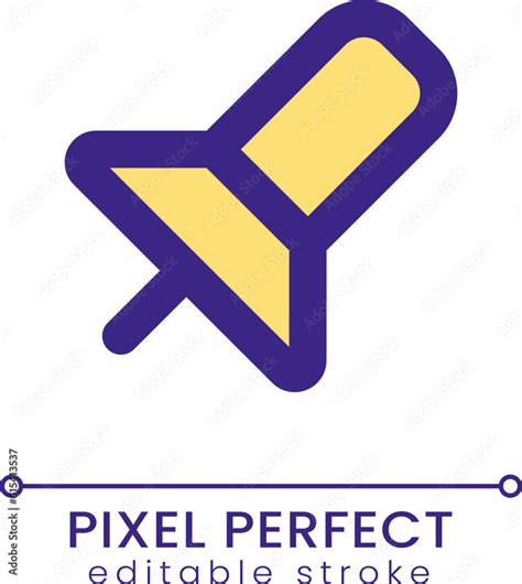 Vecteur Stock Pin Pixel Perfect Rgb Color Ui Icon Messenger Feature