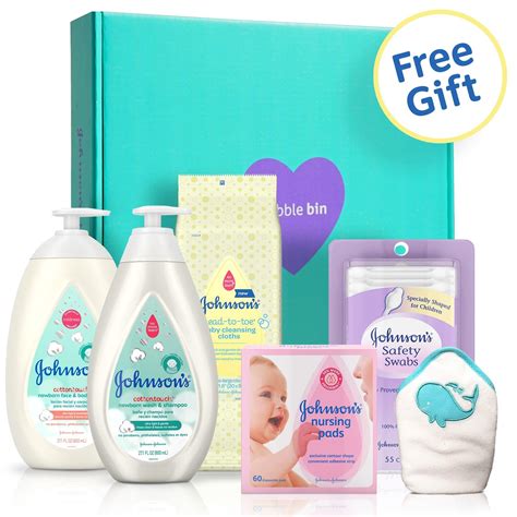 Johnsons Baby Newborn T Set Wash Shampoo Lotion Pads And Free