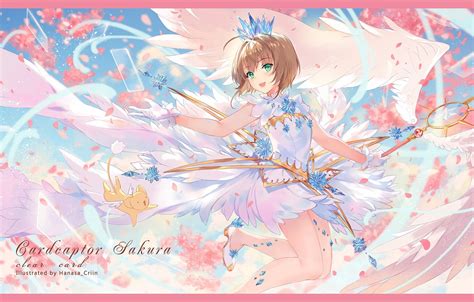 Photo Wallpaper Angel Girl Anime Card Captor Sakura Sakura Card