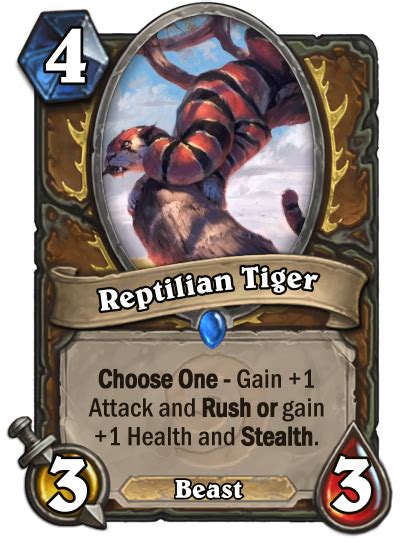 Reptilian Tiger : customhearthstone