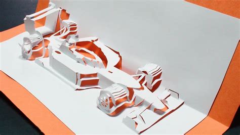 A lot of us think that drawing a car is quite easy but for some of us, it can be a real challenge. How to Make a Race Car Pop Up Card (Kirigami 3D) Greeting ...