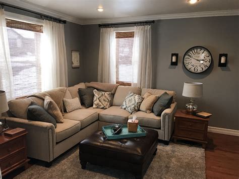 Behr Downtown Gray Cream Couch Beige Living Rooms Beige Living Room