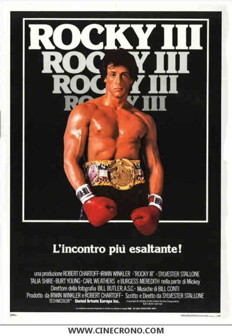 14 Agosto 1982 — Rocky Iii Cinecrono