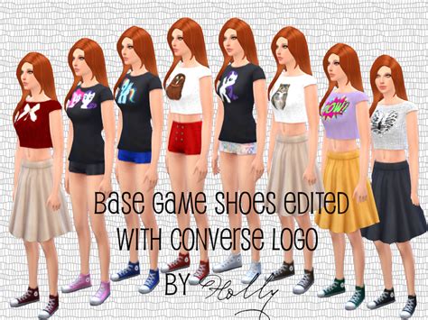 Holly9955s Base Game High Tops Edited With Converse Logo