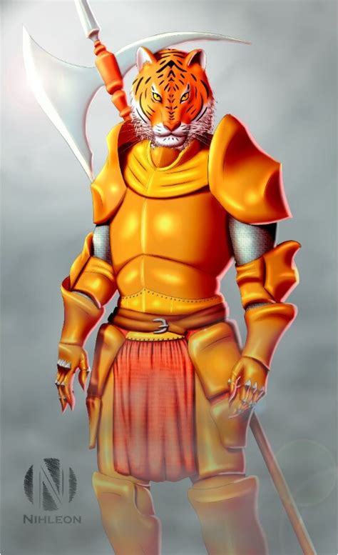 Artstation Tiger In Armor