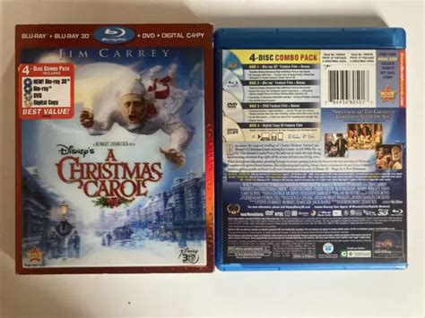 Disneys A Christmas Carol Blu Raydvd 2010 4 Disc Set Blu Ray 3d