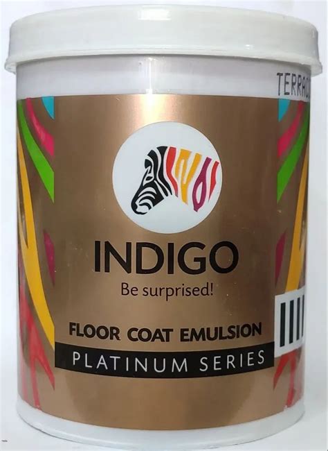 Platinum Series Indigo Floor Coat Emulsion Paint Packaging Size 25