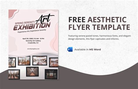 Free Aesthetic Flyer Template Download In Word