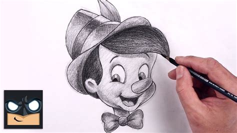 How To Draw Pinocchio Sketch Art Class Step By Step Youtube