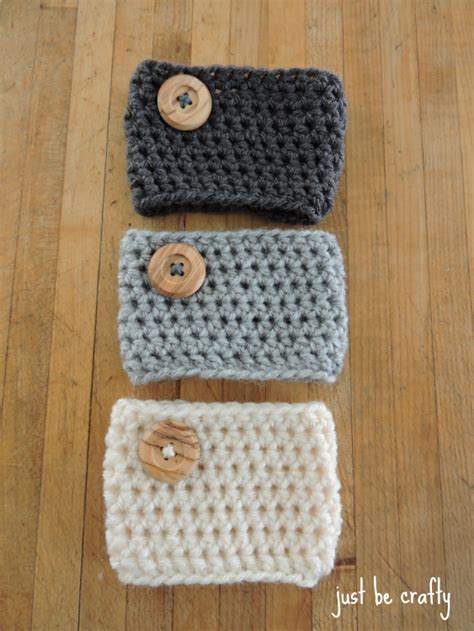 Take some time choosing your fabrics. Crochet Coffee Cozy Pattern - Just Be Crafty
