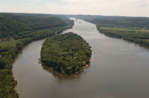 Free Picture Aerial Ohio River Islands Wilderness Refuge