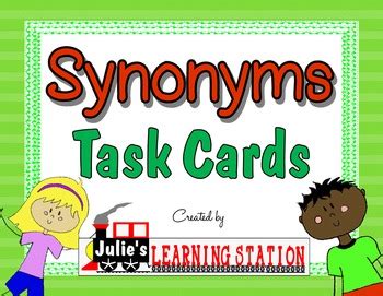 Card's synonyms are：circuit board, circuit card, board, pl., what's the synonyms of card, click to calling card, visiting card definition: Synonym Task Cards by Julie's Learning Station | TpT
