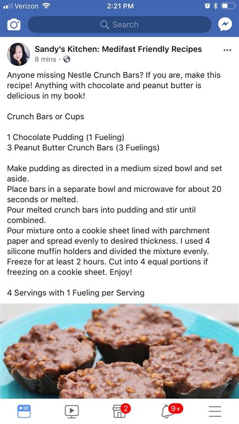Optavia Fueling Hack Nestle Crunch Bars Remake Wow Looks So Good And Simple Medifast Recipes