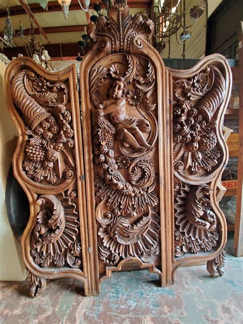 Carved Mexican Room Divider Sarasota Architectural Salvage 1093