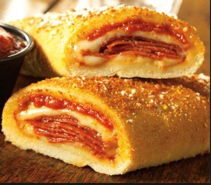 Pepperoni rolls with pillsbury pizza dough place rolls on prepared baking sheet. Pepperoni Stromboli | Pillsbury recipes, Food