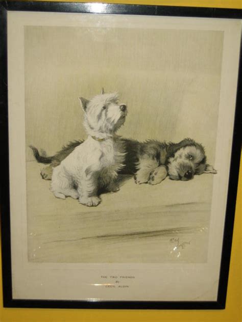 Cecil Aldin Original Dog Print Two Friends 29469449