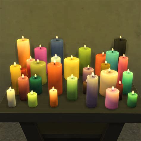 Private Site Colorful Candles Candles Sims