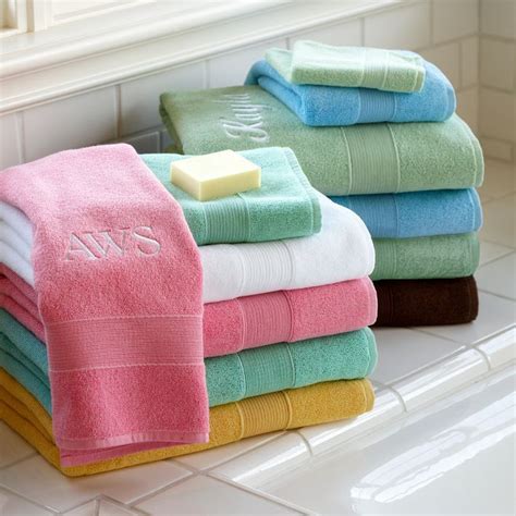 But, because they're monogrammed, mom will always know just who left their… Monogrammed Bath Towels (PBTeen) | Organic bath towel ...